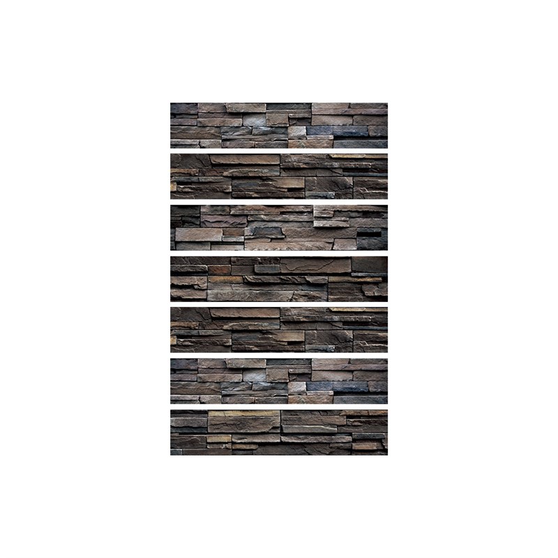 柜子厨房阶楼梯地板贴纸砖纹岩石壁纸美化装饰防污防水墙贴可定制