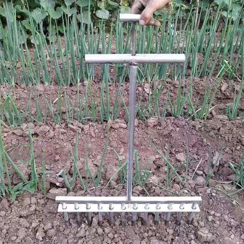 种葱神器栽葱g栽苗器打眼大葱叉子自动打孔工具洋葱种菜移栽移苗