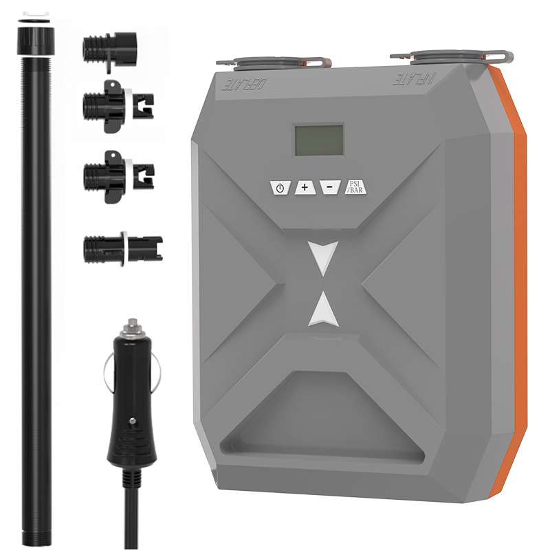 SUP电动高压泵12V桨板车载橡皮艇冲锋舟冲浪板增压充气泵20PSI
