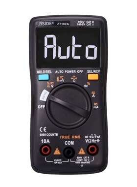 BSIDE ZT102A液晶显示6000字AUTO智能档自动量程数字万用表