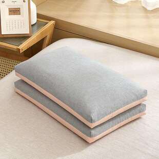 荞麦枕头枕芯护颈椎助睡眠学生宿舍低枕单人硬全壳皮乔麦小薄家用