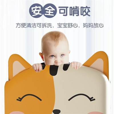 加高款床围栏婴儿防摔神器宝宝防掉床边护挡板床栏M型软包烤漆款