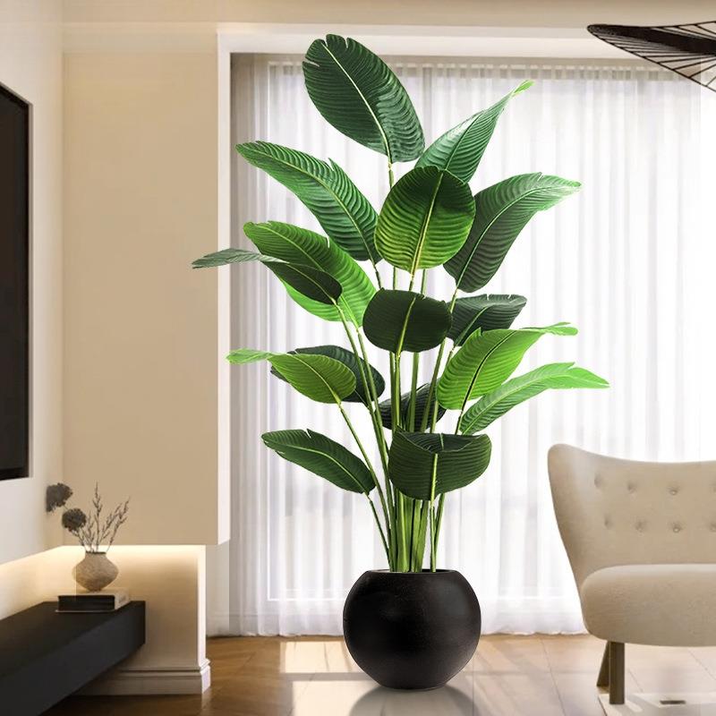 绿植假植物旅人蕉室内大型盆栽轻奢仿生花假树客厅落地摆件