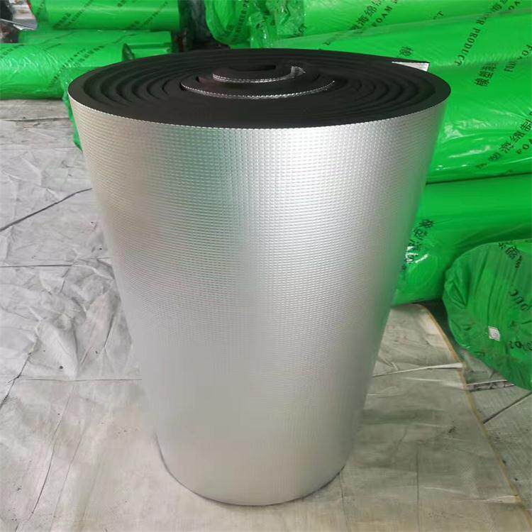 铝箔橡塑保温板阻燃隔音通风管道橡塑板高密度隔热棉厂家