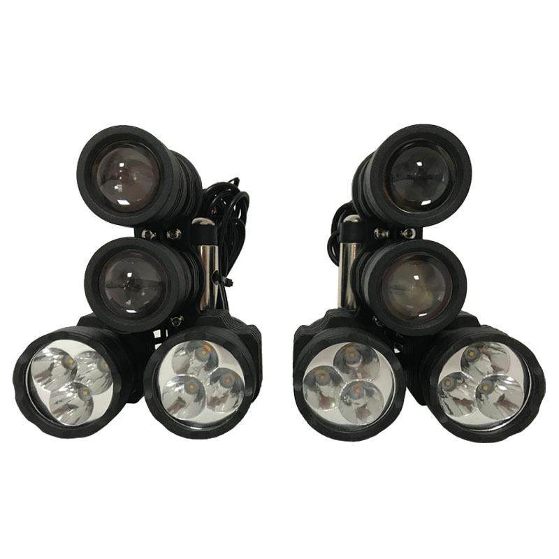 LED工作灯聚光泛光 适用猛禽09-20年改装A柱射灯前后杠龙门架射灯