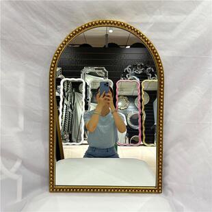 拱形LED灯带法式创意智能镜卫生间浴室镜子洗手台梳妆镜 高清银镜