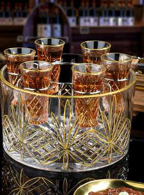 XXSP 北欧轻奢创意酒杯分酒器套装家用客厅酒吧伏特加酒杯现货