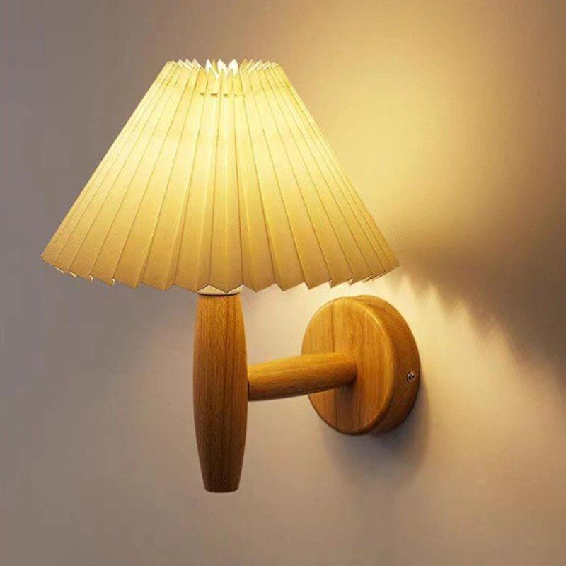 新款壁灯北欧风格实木卧室床头灯楼梯过道走廊客厅书房LED灯具