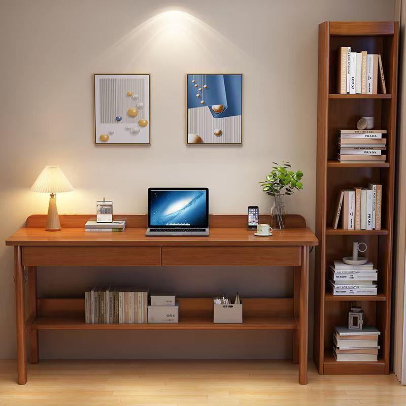 实木书桌宽40/50/60cm儿童专用学习写字桌家用学生卧室台式电脑桌