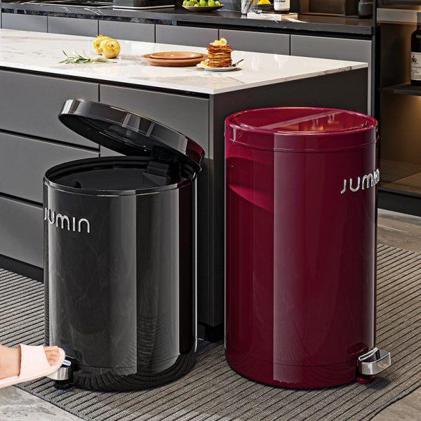 轻奢垃圾桶家用复古脚踏带盖级感客厅卧室大号纯色垃圾桶收纳筒,家庭/个人清洁工具,感应垃圾桶,淘宝优惠券,粉丝福利购,淘宝优惠卷