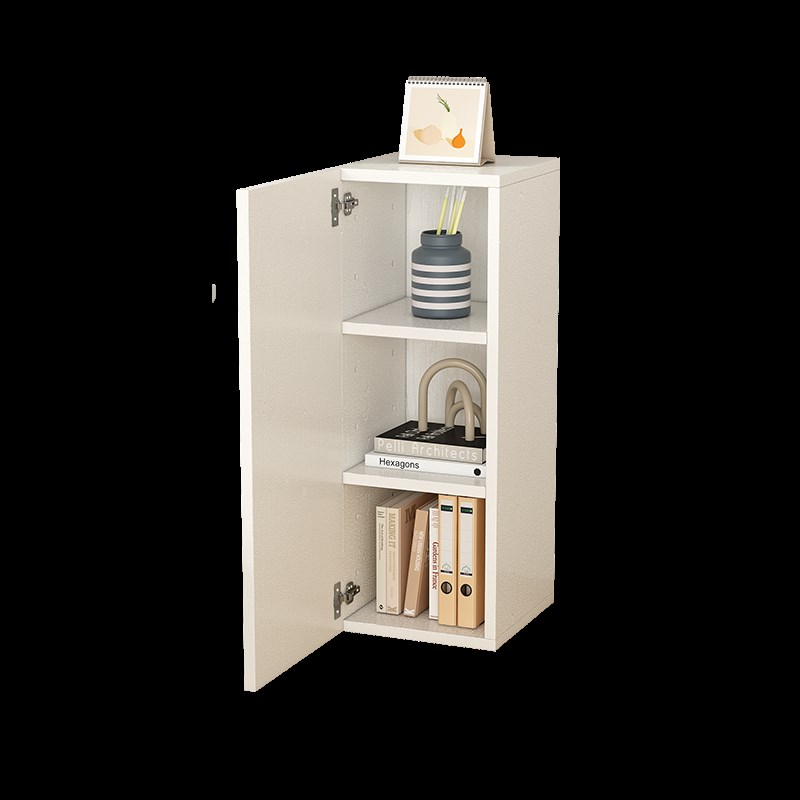 夹缝收纳细柜实木书架15 20 25 3F0cm窄边柜靠墙定制超薄储物角柜