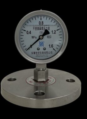 头不锈钢耐震片压力表a膜MPa0BY106.仪表M隔法兰F包邮DN50表pk1膜