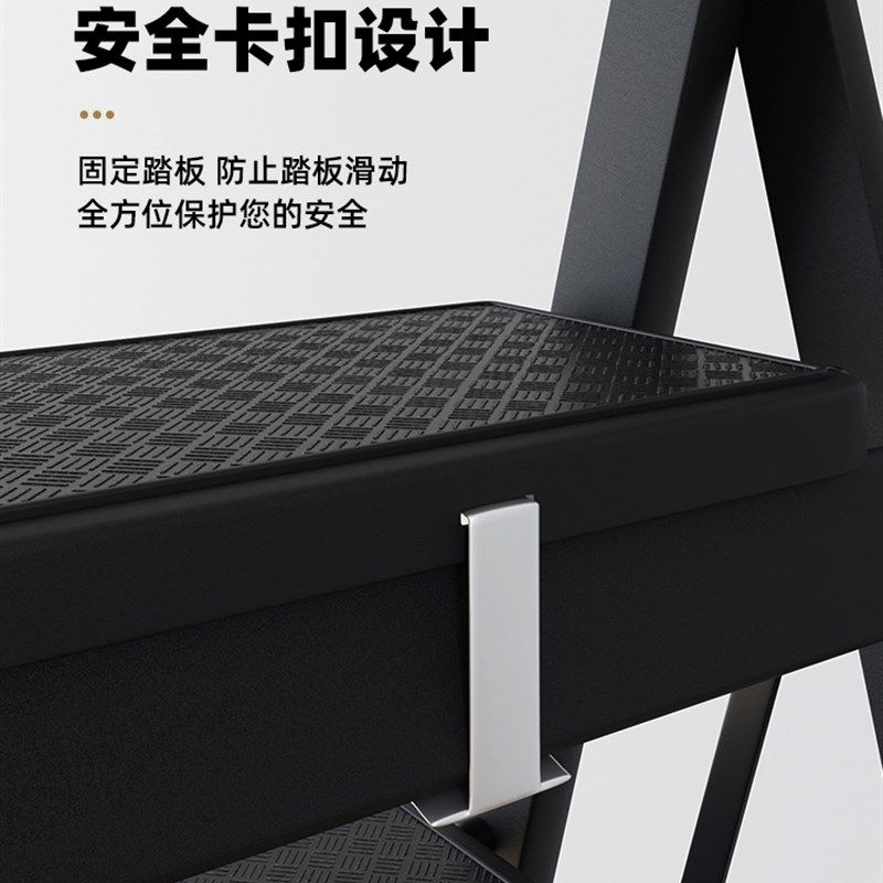 仓库梯子家用折叠室内q多功能加厚库房超市理货取货凳小叉梯扶梯