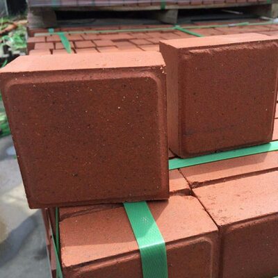 透水砖铺路红色烧结砖景观×小方101000砖格50砖mm×