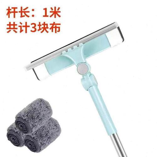 刮刮水器加长伸缩窗家用双面擦擦玻璃神器旋转玻璃刷擦玻璃擦一体