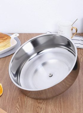 ??全不锈钢加锅盖蒸锅盖子家用炒菜锅汤锅盖加厚老式圆形