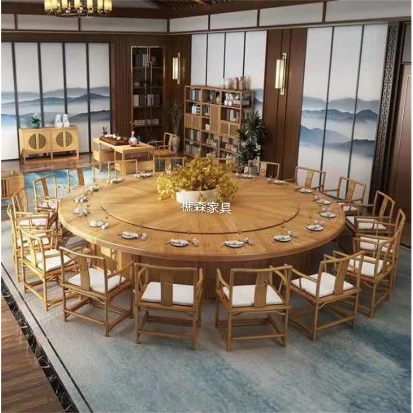 电动转盘餐桌 大型电动餐桌 实木电动餐桌 雕花电动餐桌 酒店餐桌
