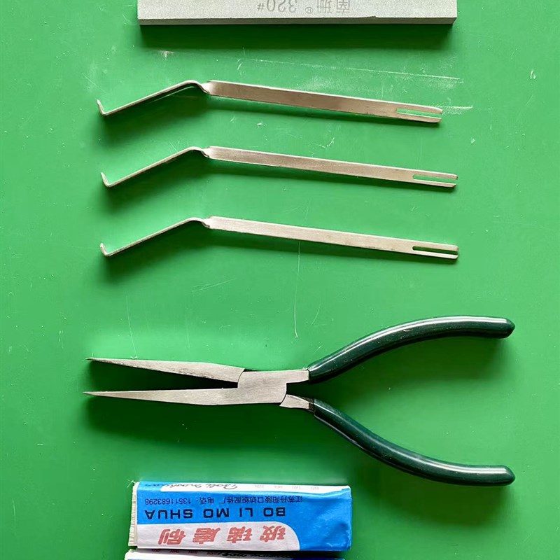 喷水织机 修筘k工具 修筘钳 磨筘油石 拨筘针 筘刷