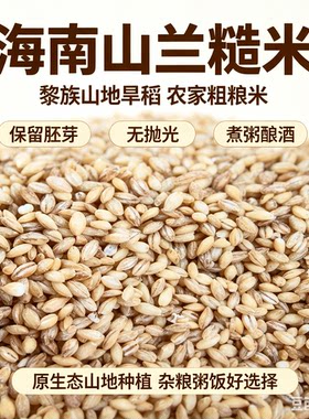 海南农家山兰糙米 黎族山地旱稻原生态粗粮 煮粥酿酒五谷杂粮香米