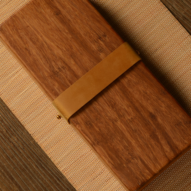 重竹磁吸皮扣盒紫檀竹精致吊坠玉器养壶笔香筒收纳竹制包装礼品盒