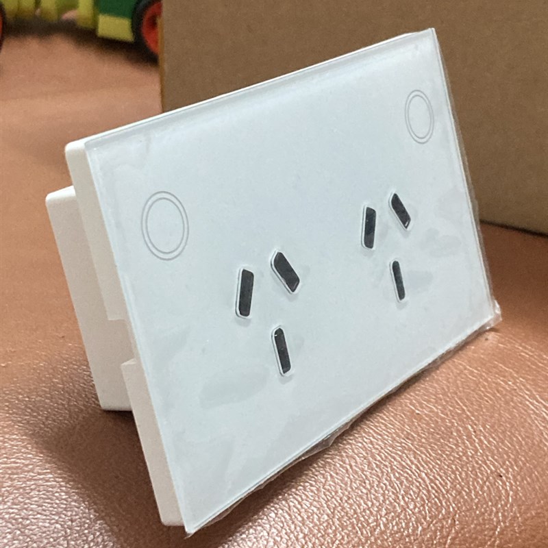 86/120智能触摸开关零火线灯触摸开关多功能五孔USB插座typec面板