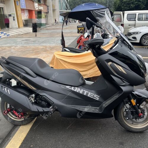 适用于ZONTES升仕368G/D/E/M/K改装前轮防摔 前减震防撞球 前叉杯