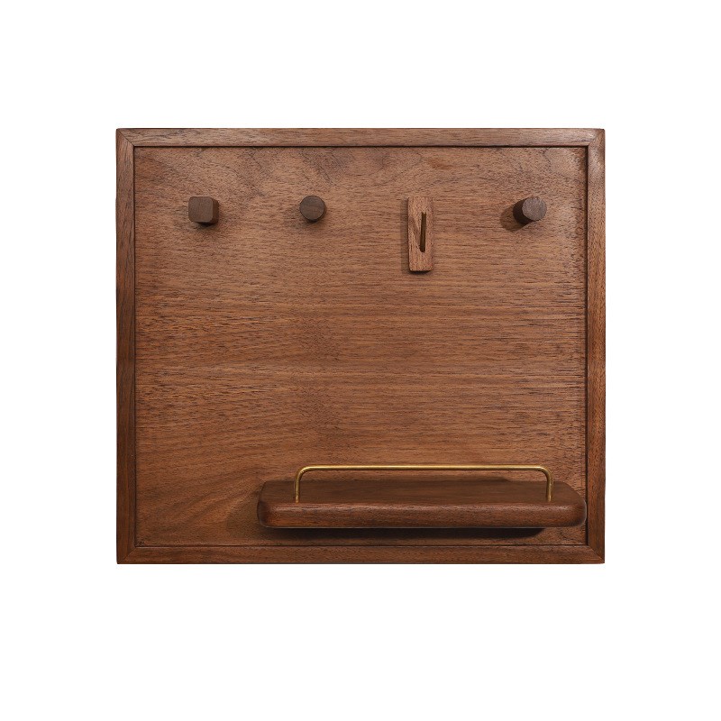 实木黑胡桃电表箱装饰遮丑挡板多媒体弱电箱装饰电闸开关制置物