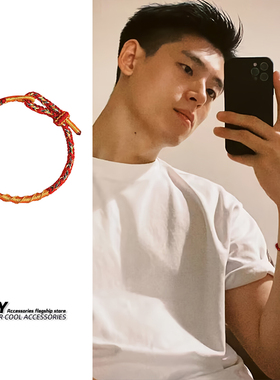 小众高级感手链男款中式手工编绳线男生红绳手绳男士编织情侣手饰