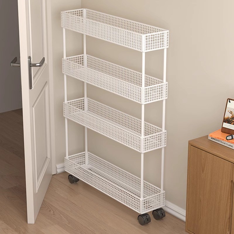 门后夹缝a置物架卫生间缝隙浴室超窄款收纳柜极窄架子收纳架小推