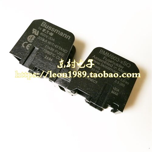 正品BUSSMANN保险丝座 BM6031SQ BMM603-1SQ 30A/600V 1038专用