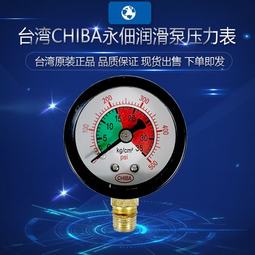 台湾CHIBA永佃电动润滑泵注油机压力表35油压表TM-302FW-T4P/MFE-