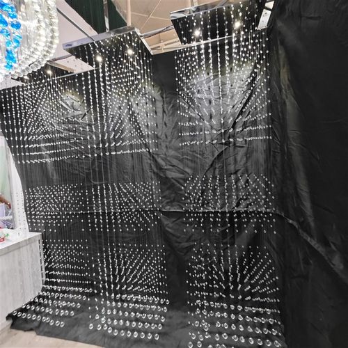 韩式婚庆道具镂空分段水晶柱珠串珠炼婚礼堂凤梨珠悬吊式天花板水