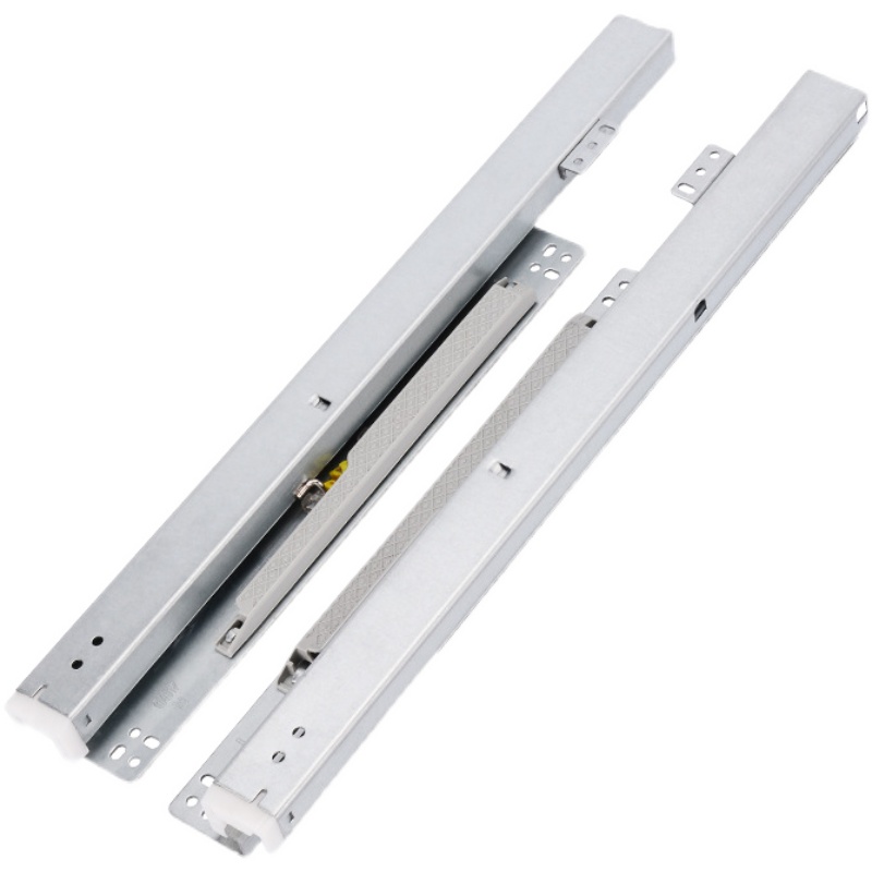 珠宝柜烟酒展柜玻璃展示柜层板托底抽屉轨道静音推拉底装三节滑轨