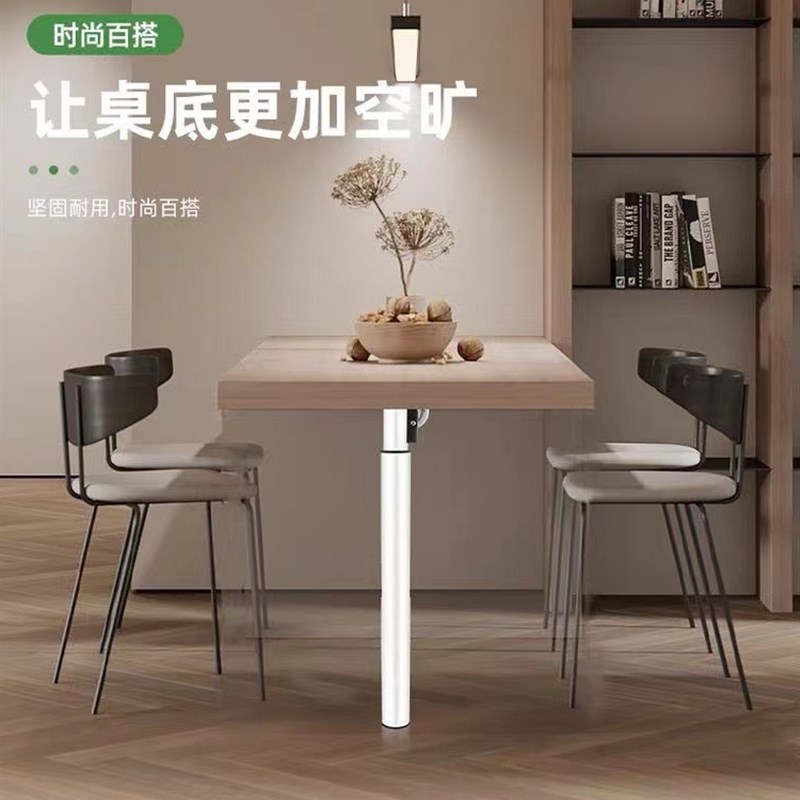 新款折叠桌腿支架可伸缩不锈钢可调节吧台支撑升降脚电脑办公桌腿