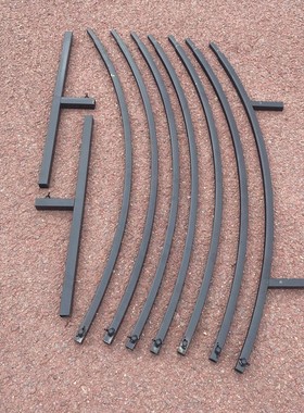 新款婚庆黑色铁艺圆环架子婚礼布置路引拱门户外舞台背景装饰摆件