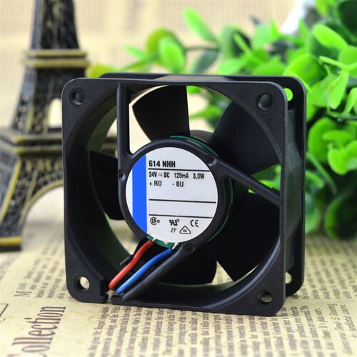 原装 614NHH 24V 125MA 3.0W 60*60*25 高端设备风扇