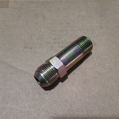 加长外丝Zg1/2-转M22*1.5D型扩口总长71MM铁材料外表镀锌0422