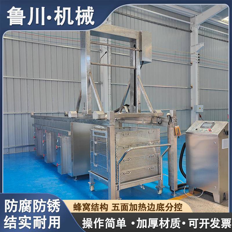大型连续式节能多联卤煮锅牛羊驴猪肉卤制品方形蜂窝煮肉锅焯水锅