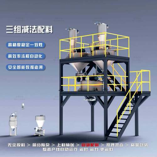 全自动粉料配料机自动配料称重系统粉料配方机粉体高精度加减配料