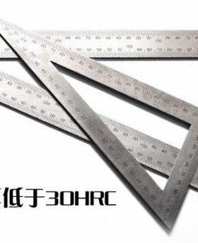 kt不锈钢三角尺90度加厚角尺钢尺大号精度木工钢板尺直角尺三角