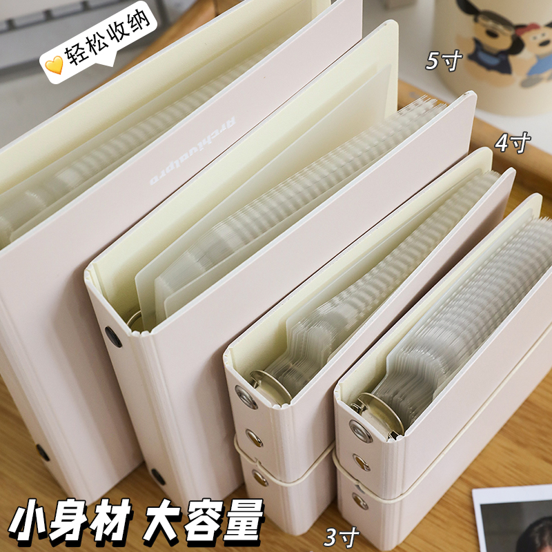3/4/5寸拍立得相簿纪念收纳本一宫格二宫格O小卡票据情侣影集卡册