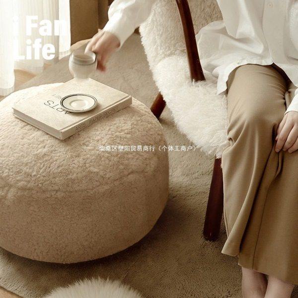 看书懒人仿生兔毛地上蒲团柔软客厅地毯坐墩飘窗茶几矮凳坐垫范店,居家布艺,沙发垫,淘宝优惠券,粉丝福利购,淘宝优惠卷
