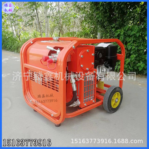 手推移动小型液压动力站 便携式汽柴油动力 单元户外抢修渣浆泵