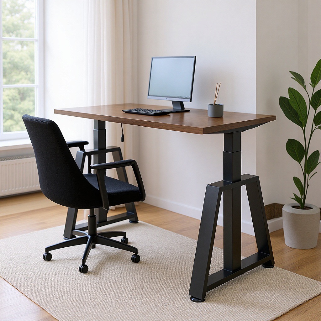 智能电动升降桌可diy电脑桌全自动电竞出租屋家用小户型办公桌腿