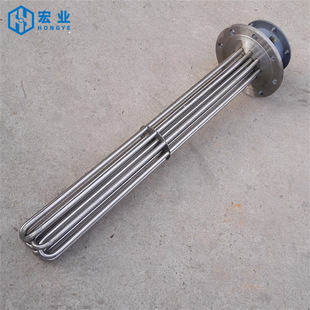200KW 不锈钢大功率法兰电加热管 导热油炉锅炉水箱防爆加热管