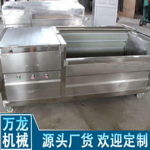 自动毛刷土豆清洗机 毛辊土豆清洗去皮机 工业大型 毛辊清洗机