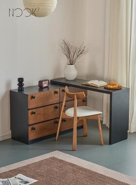 Nook7th/中古风实木梳妆一体斗柜卧室床尾覆古收纳置物储物柜