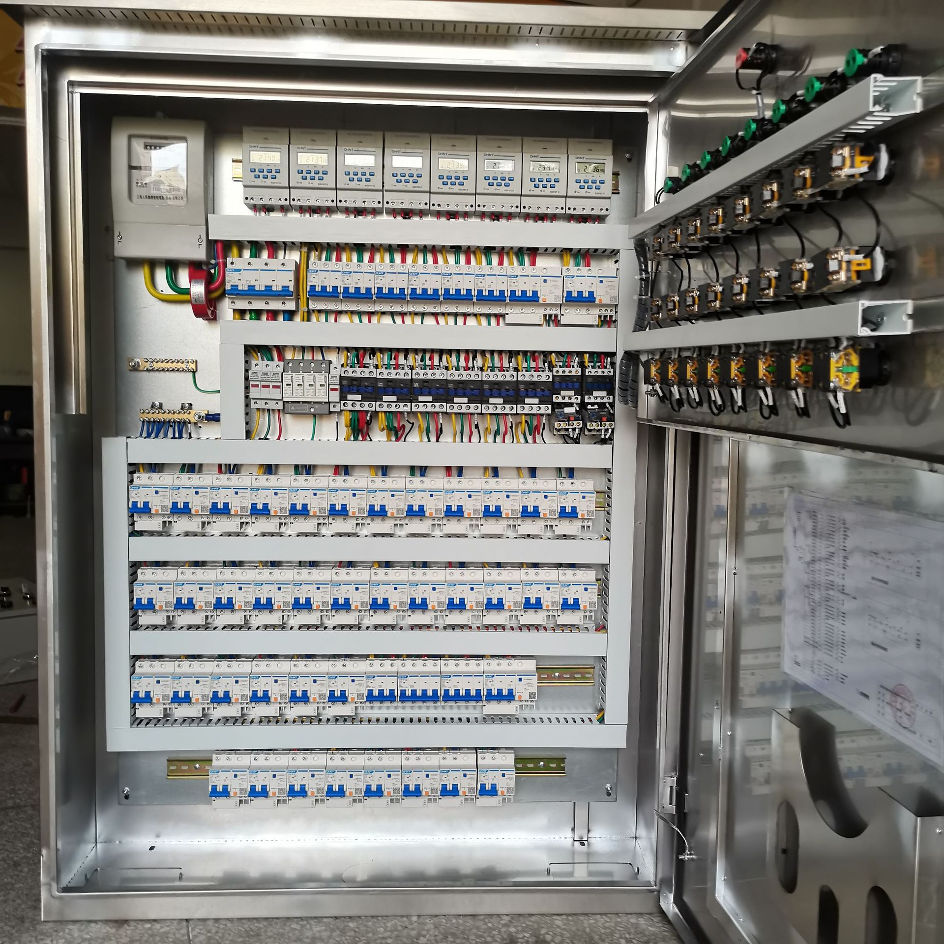 户外防雨304不锈钢配电箱 防水园林花园路灯设备控制电箱工厂定制