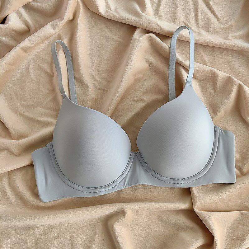 夏季大码大罩杯无痕光面薄款软钢圈防下垂大胸显小胸内衣女文胸罩