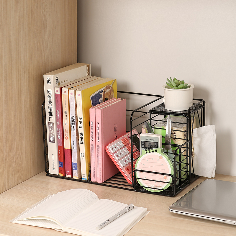 书桌上简易书架学生宿舍置物架子简约小型书柜办公室桌面收纳书架